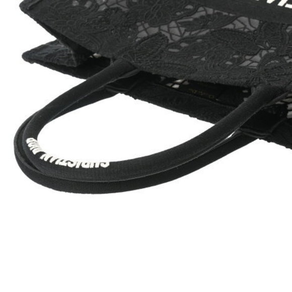 CHRISTIAN DIOR Book Tote Large Black Handbag Un - Picture 3 of 12